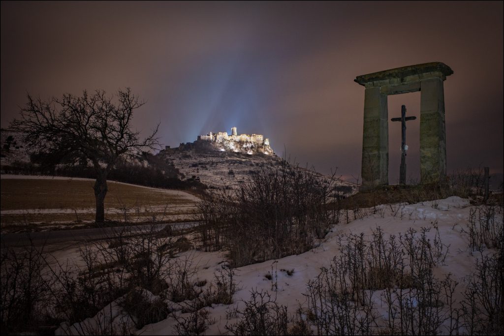 spišský hrad zima