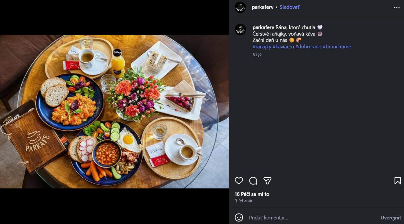 PARKAFE v Rožňave Zdroj FOTO: instagram @parkaferv